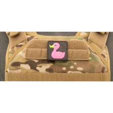 Tactical Rubber Duck PVC Patch (Color: Pink)