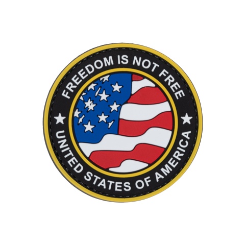 Round US Flag w/ 