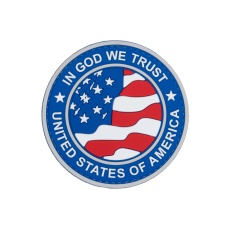 Round US Flag 
