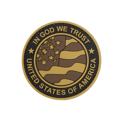 Round US Flag 