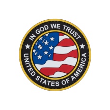 Round US Flag 