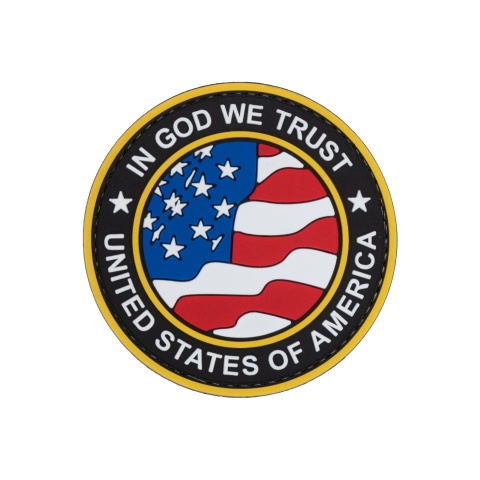 Round US Flag 