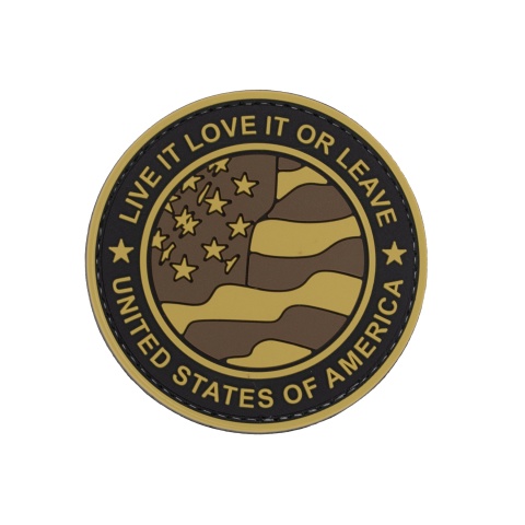 Round US Flag 