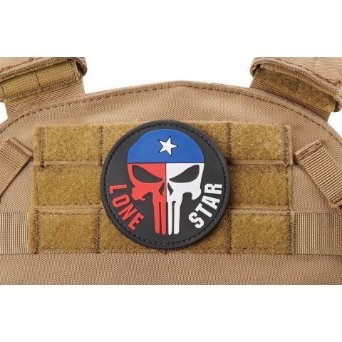 Texas Punisher Lone Star PVC Morale Patch