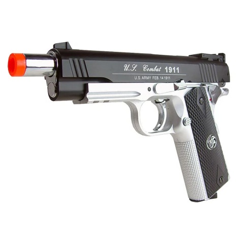 WG Sport 601 1911 CO2 Non-Blowback Airsoft Pistol w/ Accessory Rail (Color: Two Tone)