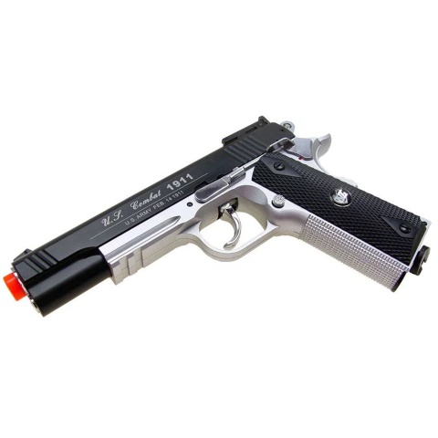 WG Sport 601 1911 CO2 Non-Blowback Airsoft Pistol w/ Accessory Rail (Color: Two Tone)
