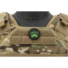 Glow in the Dark Paw PVC Patch