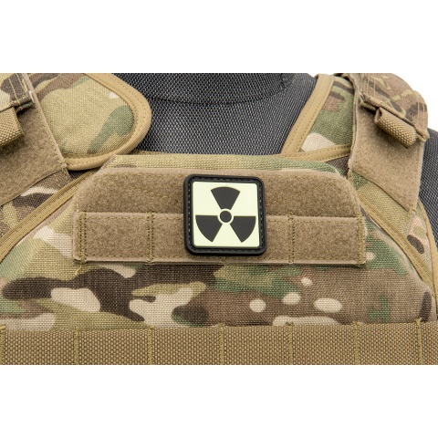 Glow in the Dark Atomic PVC Patch (Background Glow)