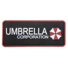 Resident Evil Umbrella Corporation PVC Patch (Color: Black and Red)