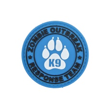 Zombie Outbreak Response Team PVC Patch w/ K9 Paw (Blue Version)
