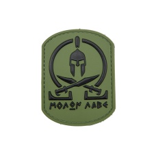 Spartan Molon Labe PVC Patch (Color: OD Green)