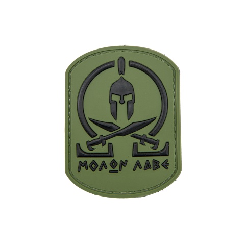 Spartan Molon Labe PVC Patch (Color: OD Green)