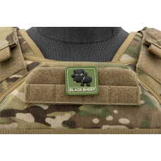 Black Sheep Small PVC Patch (Color: OD Green)