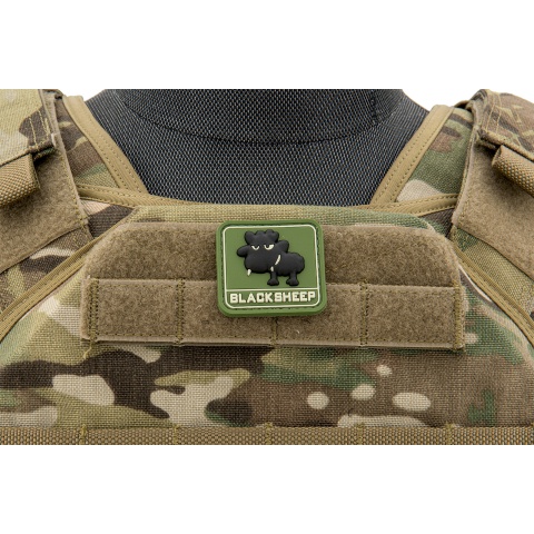 Black Sheep Small PVC Patch (Color: OD Green)