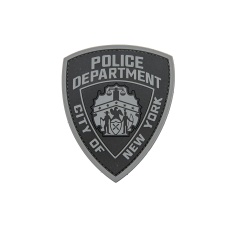 Police Department City of New York PVC Patch (Color: Gray)