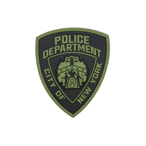 Police Department City of New York PVC Patch (Color: OD Green)