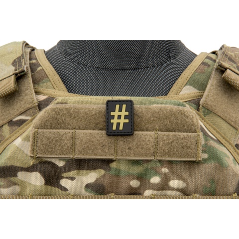 Pound Sign PVC Patch (Color: Tan)