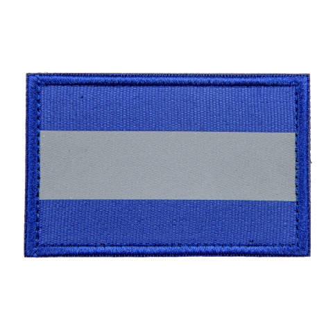 Reflective Blue Background Patch (Color: Blue)