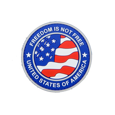 Round US Flag w/ 
