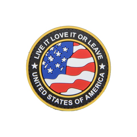 Round US Flag 