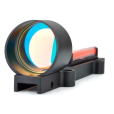 Ranger Armory 1x28mm Fiber Red Dot Sight Scope for Rib Rail Shotguns (Color: Black)