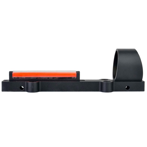 Ranger Armory 1x28mm Fiber Red Dot Sight Scope for Rib Rail Shotguns (Color: Black)