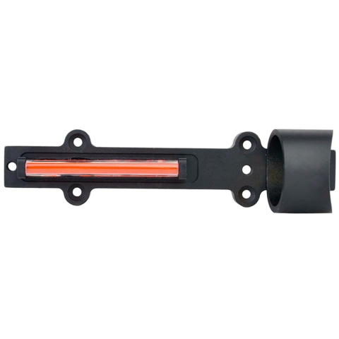 Ranger Armory 1x28mm Fiber Red Dot Sight Scope for Rib Rail Shotguns (Color: Black)