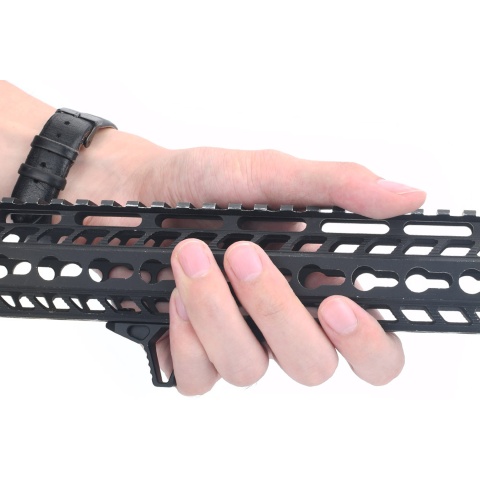 Ranger Armory Angled Hand-Stop for KeyMod and M-LOK (Color: Black)