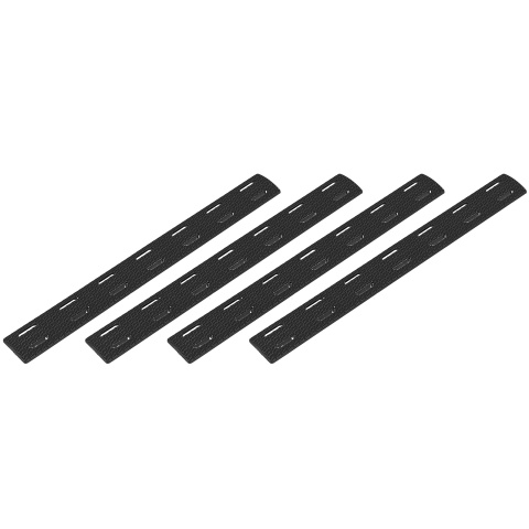 Ranger Armory 7-Section M-Lok Narrow Rail Panels, 4pcs (Black)