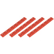 Ranger Armory 7-Section M-Lok Narrow Rail Panels, 4pcs (Red)
