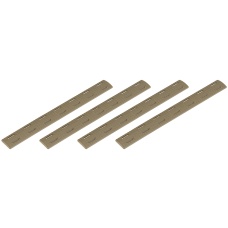 Ranger Armory 7-Section M-Lok Narrow Rail Panels, 4pcs (Tan) 
