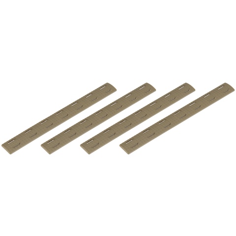 Ranger Armory 7-Section M-Lok Narrow Rail Panels, 4pcs (Tan) 