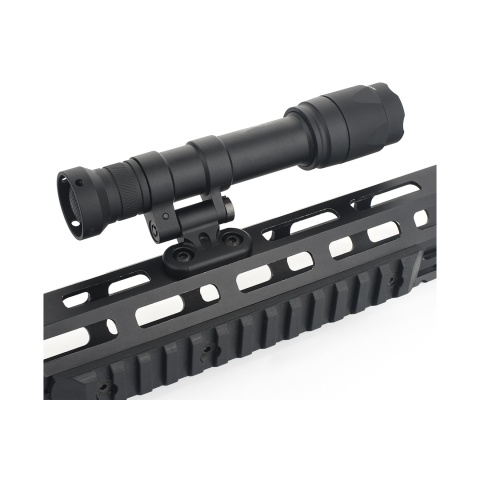 Ranger Armory M-LOK 500 Lumens Tactical Flashlight with Pressure Switch (Color: Black)