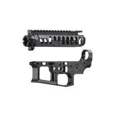 Retro Arms CNC Aluminum AR15 Skeletonized Type C Receiver (Color: Black)