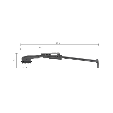 B&T Officially Licensed USW Polymer Conversion Kit for G-Series GBB Airsoft Pistols (Color: Black)