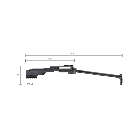 Archwick / Zion Arms PCC Conversion Kit for TM Hi-Capa 5.1 & 4.3 Gas Blowback Airsoft Pistols (Color: Black)