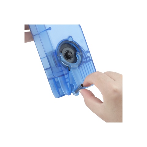 1000 Round Silent Side Winding Speedloader (Color: Limpid Blue)