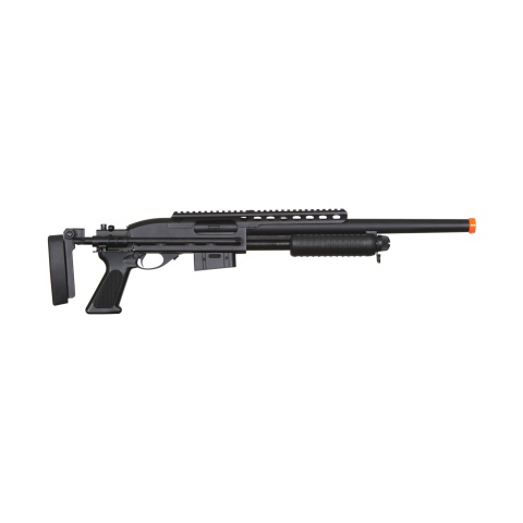 Atlas Custom Works Bravo Full Metal M870 Tactical Tac Shot Airsoft Shotgun (Color: Black)