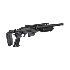 Atlas Custom Works Bravo Full Metal M870 Tactical Tac Shot Airsoft Shotgun (Color: Black)