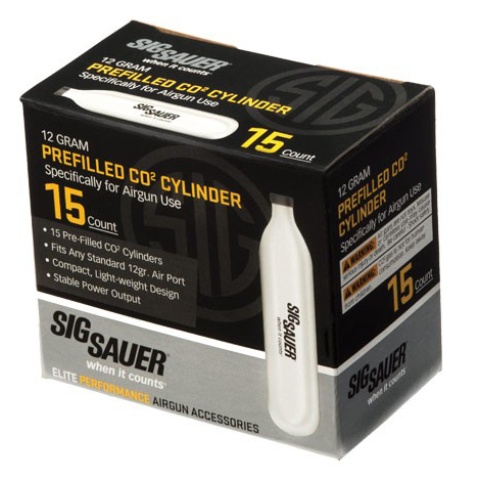 Sig Sauer 12g CO2 Cartridges for Air Guns / Airsoft