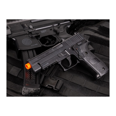 Sig Sauer MPX and P226 Airsoft Spring Powered PDW/Pistol Combo Kit (Black)