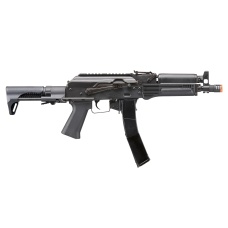 LCT 9mm PP-19 PDW AK Airsoft Electric Blowback Rifle w/ Polymer Handguard (Black)