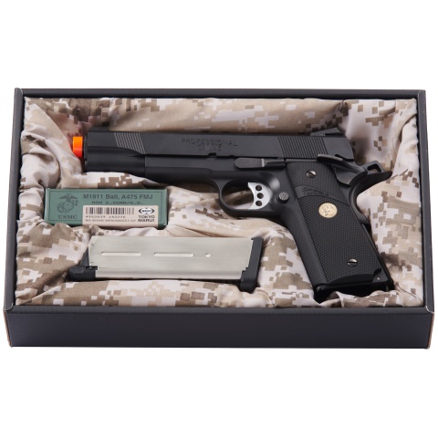 Tokyo Marui 1911 MEU Airsoft Gas Blowback Pistol (Color: Black)
