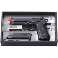Tokyo Marui Limited Edition Biohazard Albert W. Model 01P Umbrella Corporation Gas Blowback Airsoft Pistol (Color: Black)