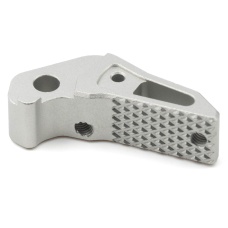 Titanium Tactical Industry Airsoft CNC Adjustable Airsoft Trigger Color Black for TM/WE G-series Galaxy and AAP-01 (Color: Silver)