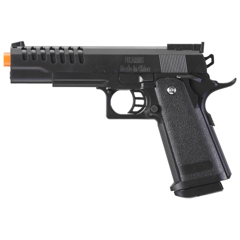 UK Arms M1911 Custom Plastic Spring Airsoft Pistol (Color: Black)