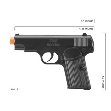 UK Arms Type 54 Heavyweight Spring Airsoft Pistol (Color: Black)