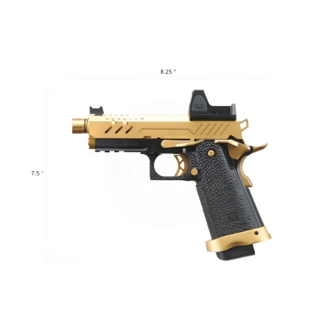 Vorsk Airsoft 3.8 Hi Capa Pro + Micro Red Dot - Gold