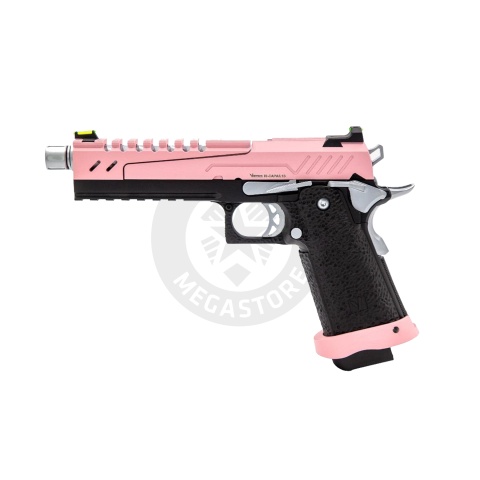 Vorsk Airsoft 5.1 Split Slide Hi Capa - Pink, Black, & Chrome