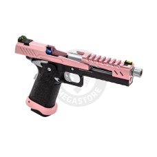Vorsk Airsoft 5.1 Split Slide Hi Capa - Pink, Black, & Chrome